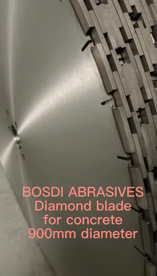 Utensile da taglio con lama diamantata per saldatura ad alta frequenza per calcestruzzo